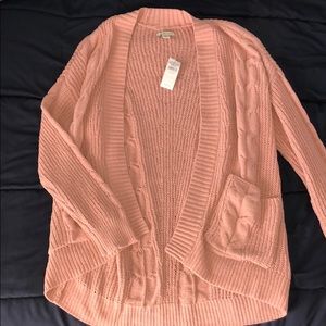 Dusty pink cardigan